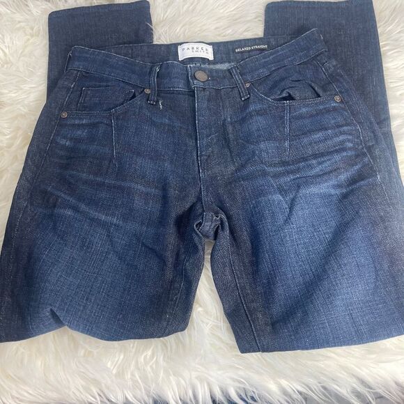 Parker Smith Relaxed Straight High Rise Jeans Sz 00/24 - Picture 2 of 10